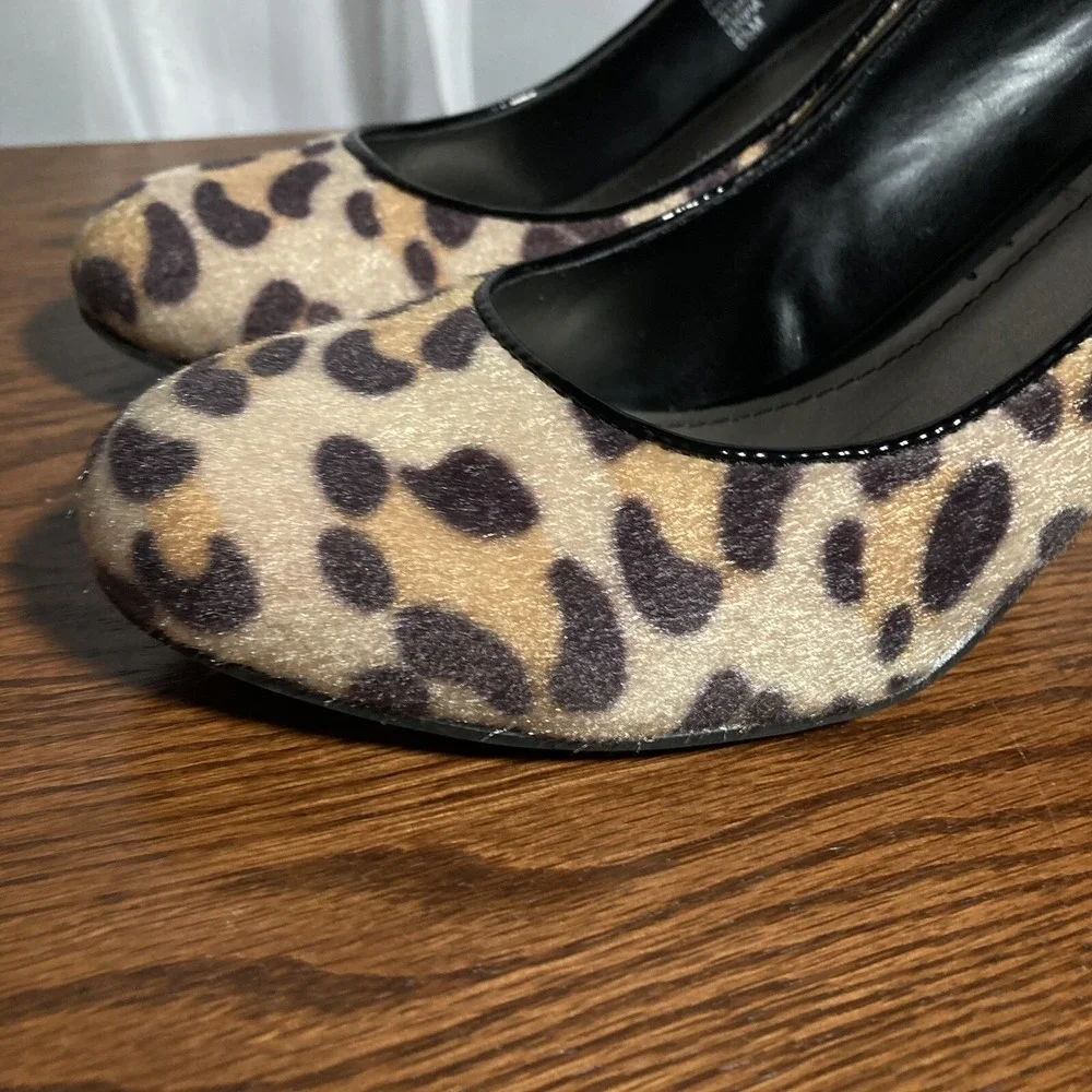 Fergalicious Utopia Fur Cheetah Print Leopard Going Out Pumps Heel Womens 8.5